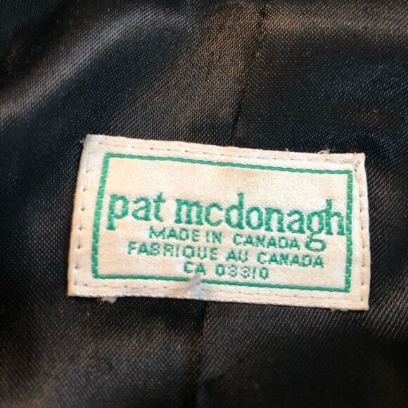 Vintage Pat McDonagh Tweed Wool Women’s Long Dress Coat 8 Medium - Picture 9 of 14